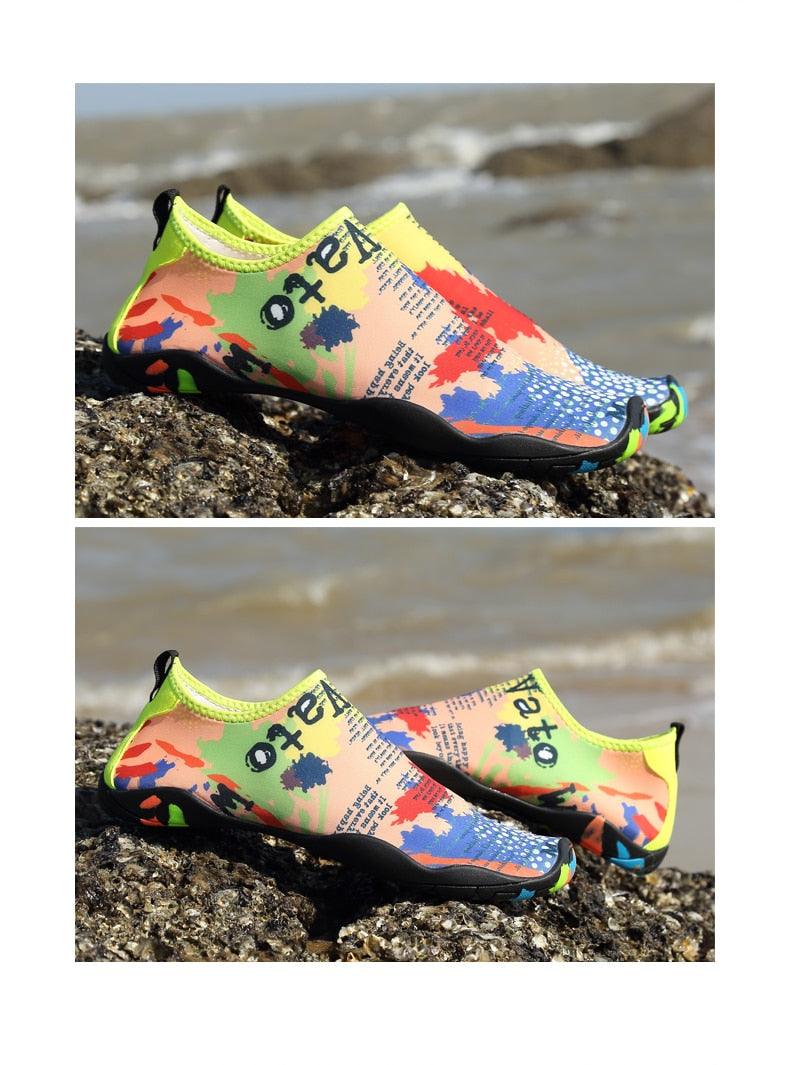 Chaussures d'eau de sport d'extérieur d'été pour hommes antidérapantes de plage, chaussures de rivière pieds nus, chaussures aquatiques à séchage rapide, pieds nus pour la plage, la natation, la rivière, la piscine, le lac, la randonnée, le kayak, le surf