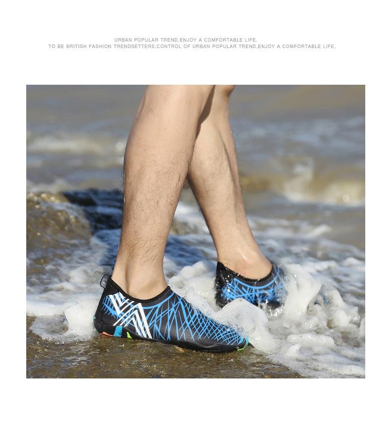 Chaussures d'eau de sport d'extérieur d'été pour hommes antidérapantes de plage, chaussures de rivière pieds nus, chaussures aquatiques à séchage rapide, pieds nus pour la plage, la natation, la rivière, la piscine, le lac, la randonnée, le kayak, le surf