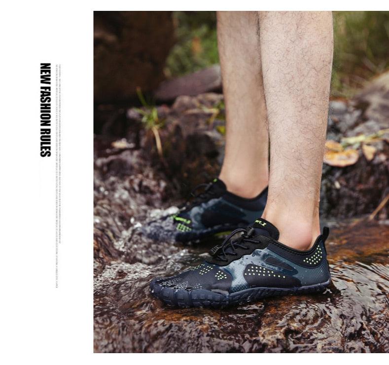 Chaussures d'eau de sport d'extérieur d'été pour hommes antidérapantes de plage, chaussures de rivière pieds nus, chaussures aquatiques à séchage rapide, pieds nus pour la plage, la natation, la rivière, la piscine, le lac, la randonnée, le kayak, le surf