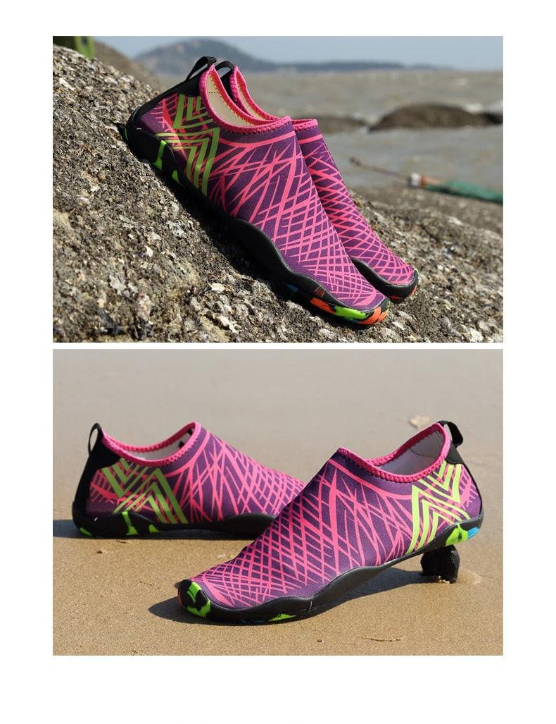 Chaussures d'eau de sport d'extérieur d'été pour hommes antidérapantes de plage, chaussures de rivière pieds nus, chaussures aquatiques à séchage rapide, pieds nus pour la plage, la natation, la rivière, la piscine, le lac, la randonnée, le kayak, le surf