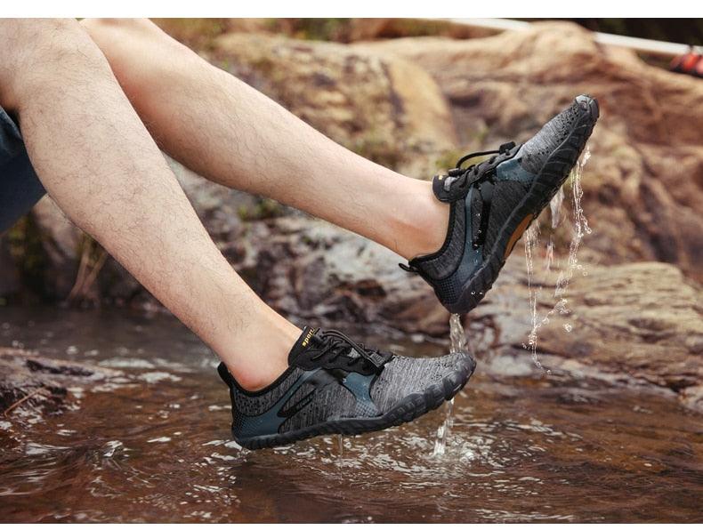 Chaussures d'eau de sport d'extérieur d'été pour hommes antidérapantes de plage, chaussures de rivière pieds nus, chaussures aquatiques à séchage rapide, pieds nus pour la plage, la natation, la rivière, la piscine, le lac, la randonnée, le kayak, le surf