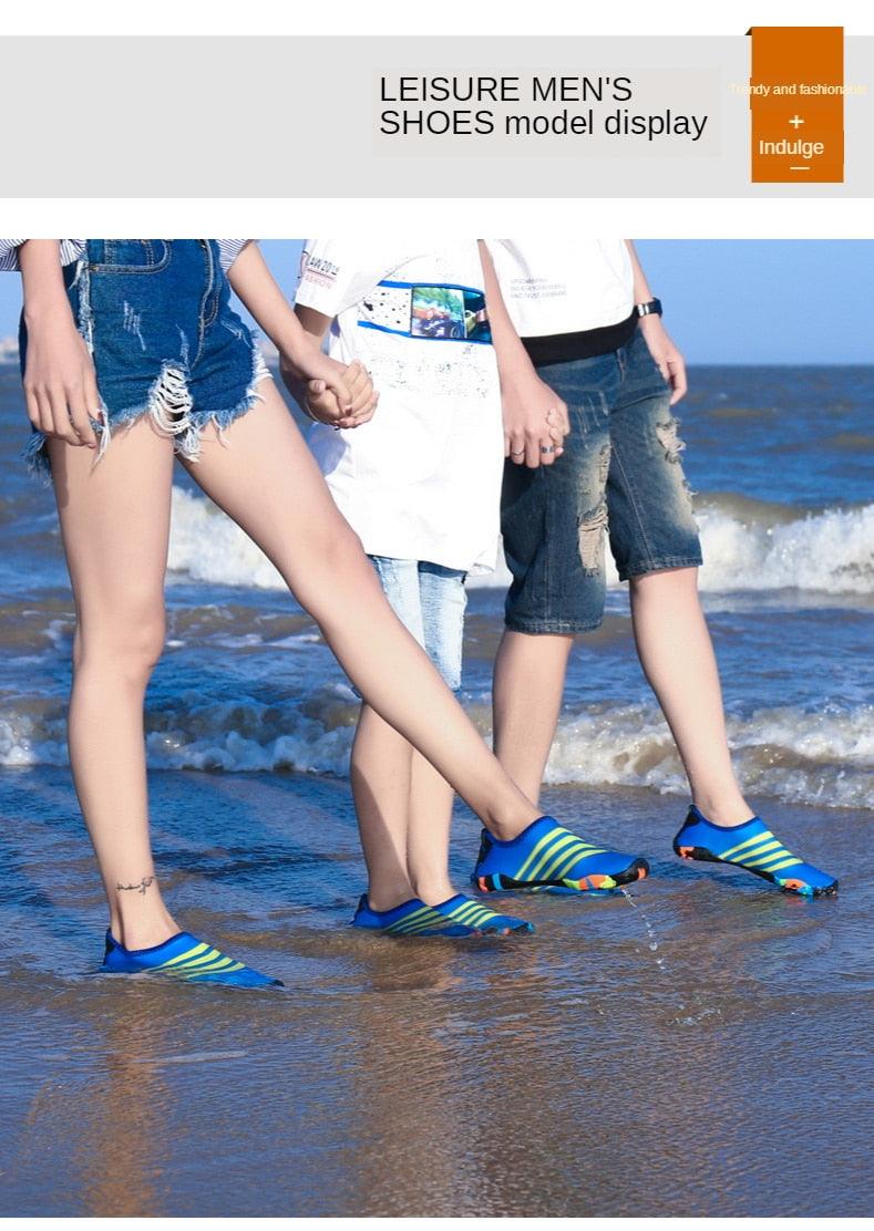 Chaussures d'eau de sport d'extérieur d'été pour hommes antidérapantes de plage, chaussures de rivière pieds nus, chaussures aquatiques à séchage rapide, pieds nus pour la plage, la natation, la rivière, la piscine, le lac, la randonnée, le kayak, le surf