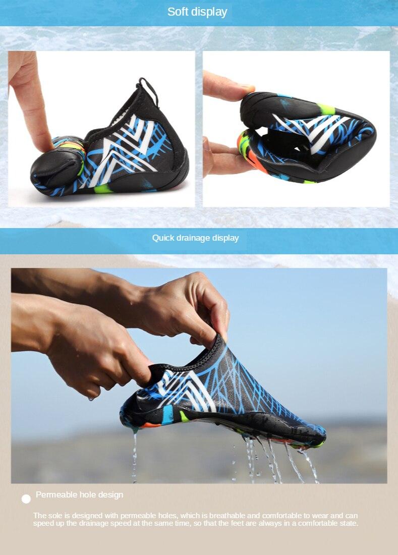 Chaussures d'eau de sport d'extérieur d'été pour hommes antidérapantes de plage, chaussures de rivière pieds nus, chaussures aquatiques à séchage rapide, pieds nus pour la plage, la natation, la rivière, la piscine, le lac, la randonnée, le kayak, le surf