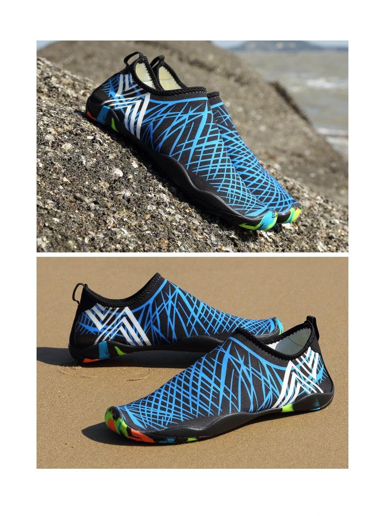 Chaussures d'eau de sport d'extérieur d'été pour hommes antidérapantes de plage, chaussures de rivière pieds nus, chaussures aquatiques à séchage rapide, pieds nus pour la plage, la natation, la rivière, la piscine, le lac, la randonnée, le kayak, le surf