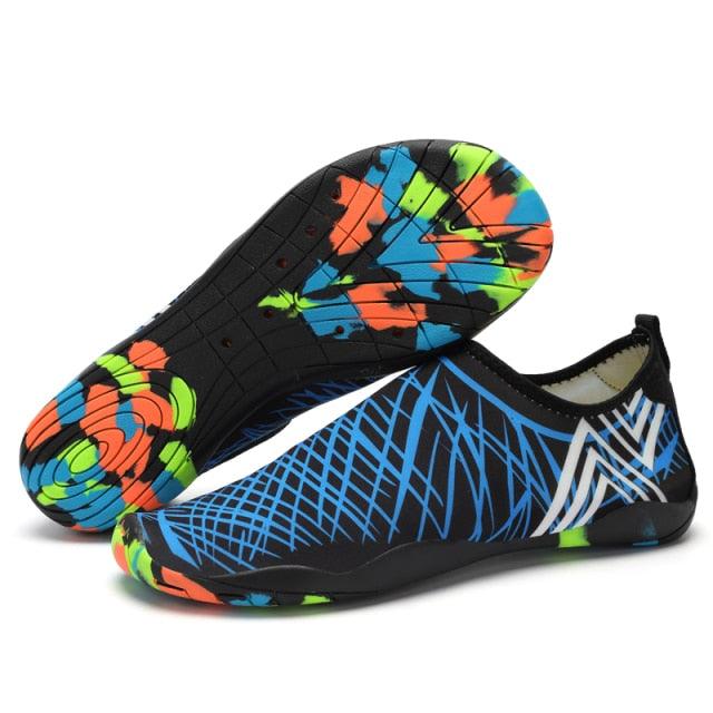 Chaussures d'eau de sport d'extérieur d'été pour hommes antidérapantes de plage, chaussures de rivière pieds nus, chaussures aquatiques à séchage rapide, pieds nus pour la plage, la natation, la rivière, la piscine, le lac, la randonnée, le kayak, le surf