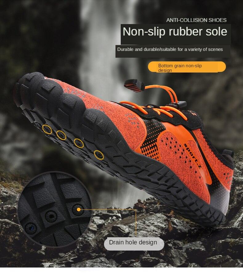 Chaussures d'eau de sport d'extérieur d'été pour hommes antidérapantes de plage, chaussures de rivière pieds nus, chaussures aquatiques à séchage rapide, pieds nus pour la plage, la natation, la rivière, la piscine, le lac, la randonnée, le kayak, le surf