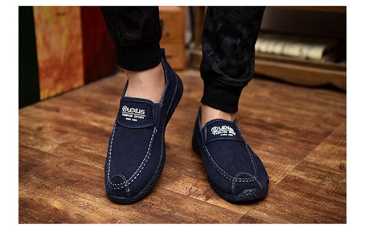Chaussures Décontractées d'Été pour Hommes, en Caoutchouc, Toile Unie, Légères, Imperméables, Plates, Baskets Décontractées, Mocassins Décontractés en Toile pour Intérieur