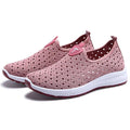 Espadrilles de Sport d'Été pour Femmes Tendance Respirantes Chaussures Baskets à Enfiler pour Femmes Chaussures de Marche Légères Confortables Élégantes Antidérapantes en Maille Design Élégant