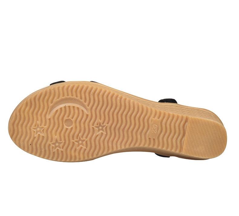 Sandales d'été pour femmes, douces, confortables, modernes, plates, à perles, confortables, à bride cheville, à enfiler, plates, élastiques, chaussures d'été confortables