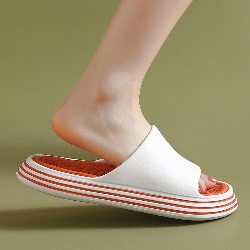 Chaussons d'été pour femmes, sandales de plage décontractées, chaussures de sport à semelle épaisse et antidérapante pour hommes, claquettes de piscine et de douche, sandales confortables à bout ouvert