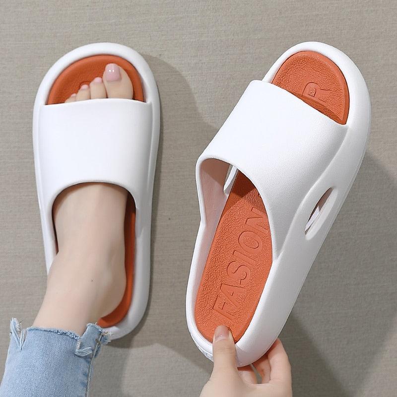 Chaussons d'été pour femmes, sandales de plage décontractées, chaussures de sport à semelle épaisse et antidérapante pour hommes, claquettes de piscine et de douche, sandales confortables à bout ouvert