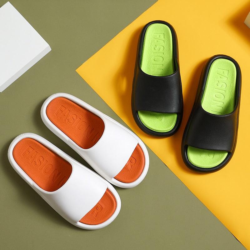 Chaussons d'été pour femmes, sandales de plage décontractées, chaussures de sport à semelle épaisse et antidérapante pour hommes, claquettes de piscine et de douche, sandales confortables à bout ouvert
