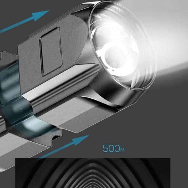 Lampe de poche LED super brillante en ABS à faisceau focalisé