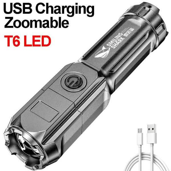 Lampe de poche LED super brillante en ABS à faisceau focalisé