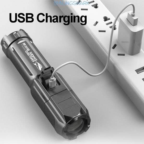 Lampe de poche LED super brillante en ABS à faisceau focalisé