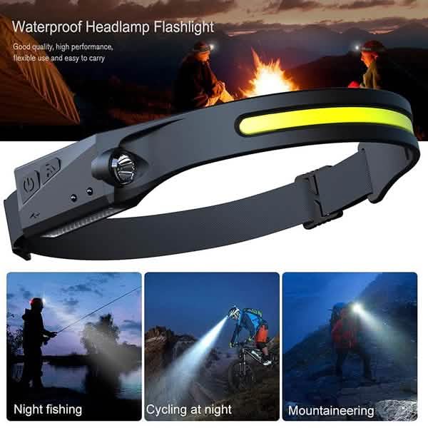 Lampe Frontale LED Super Lumineuse Rechargeable