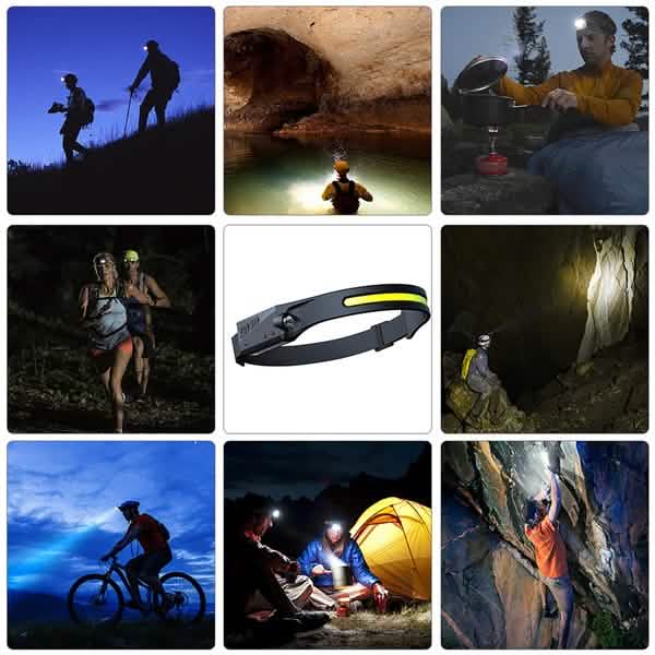 Lampe Frontale LED Super Lumineuse Rechargeable