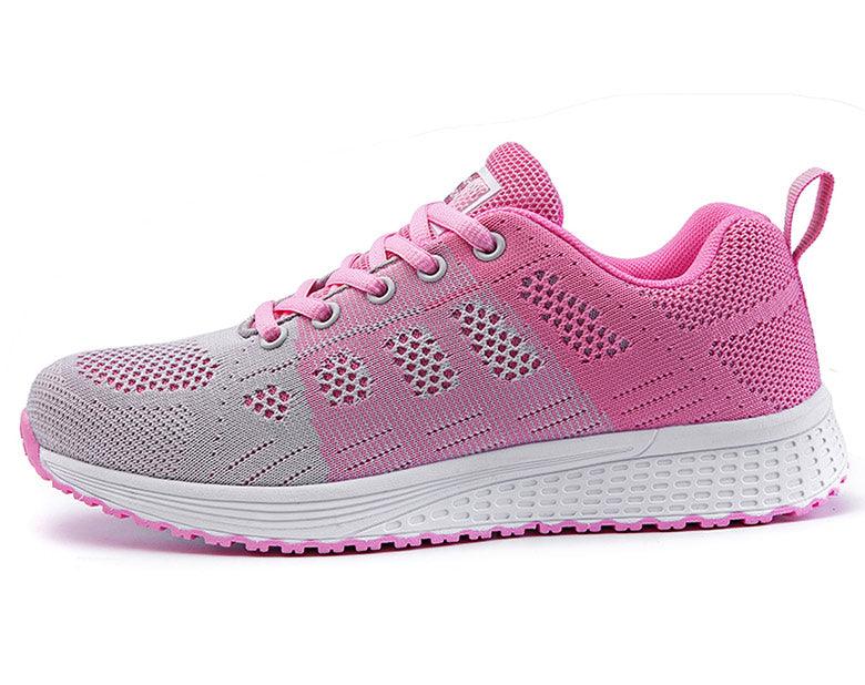 Baskets super légères pour femmes, chaussures de sport vulcanisées, baskets blanches décontractées pour femmes, chaussures plates élégantes et souples, respirantes, antidérapantes et confortables.