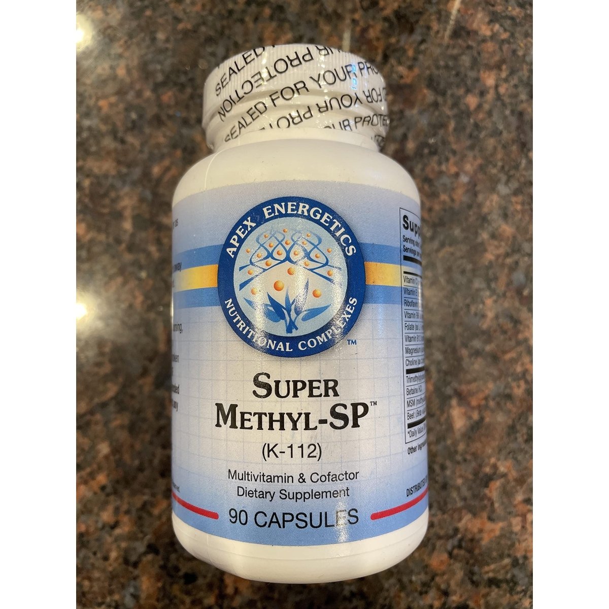 Super Méthyl-SP (K-112), Apex Energetics, 90 Gélules