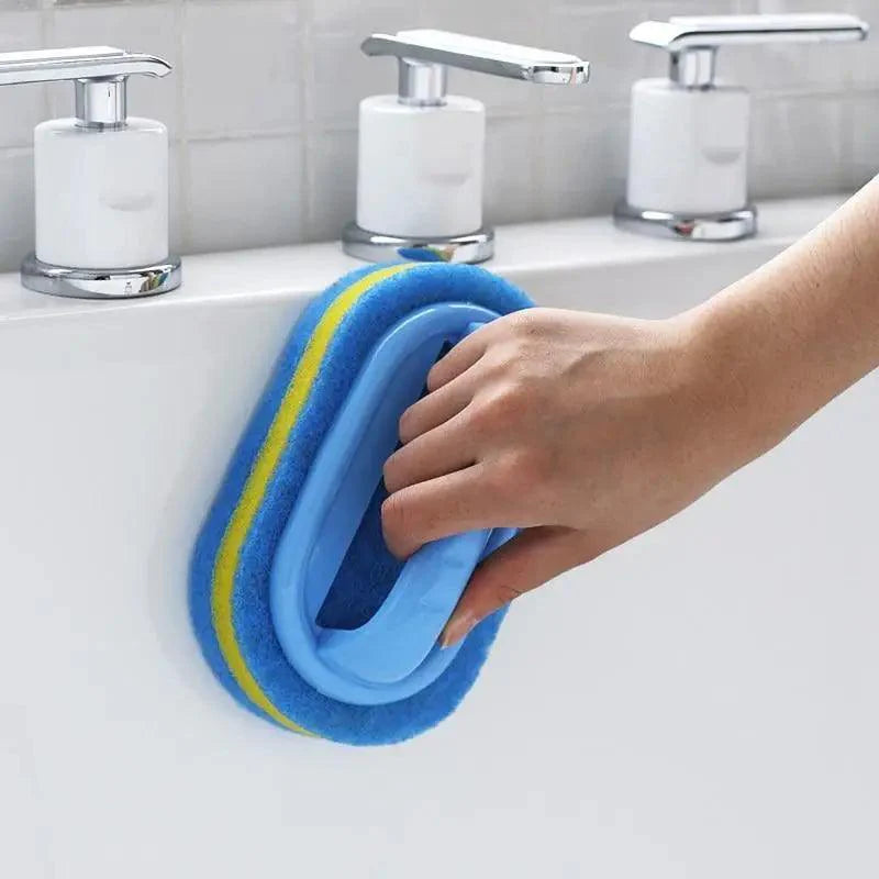 Éponge de nettoyage de qualité supérieure pour cuisine, salle de bain, toilettes, verre de cuisine, mur, avec manche, pour le fond de la baignoire et les outils de nettoyage de salle de bain