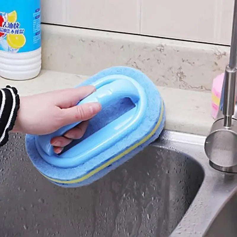Éponge de nettoyage de qualité supérieure pour cuisine, salle de bain, toilettes, verre de cuisine, mur, avec manche, pour le fond de la baignoire et les outils de nettoyage de salle de bain