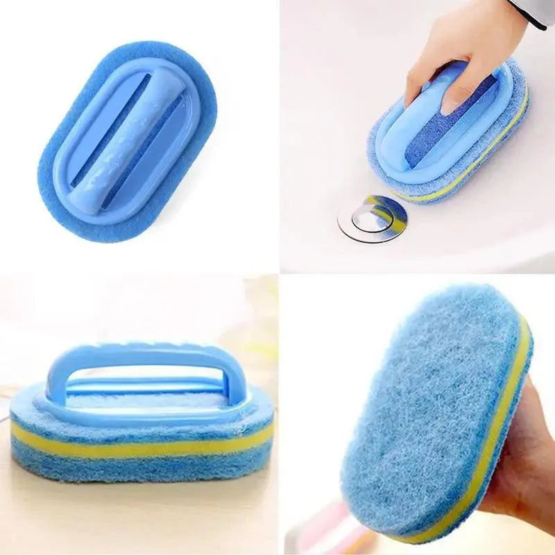 Éponge de nettoyage de qualité supérieure pour cuisine, salle de bain, toilettes, verre de cuisine, mur, avec manche, pour le fond de la baignoire et les outils de nettoyage de salle de bain