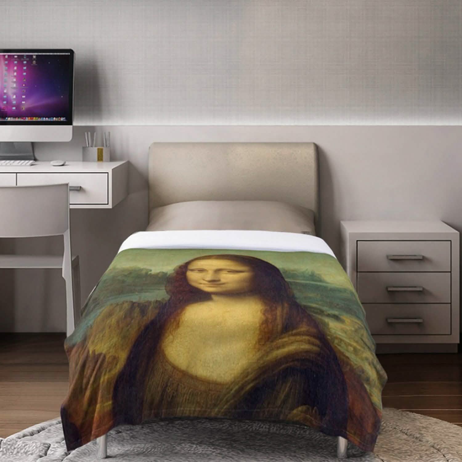 Couvertures polaires ultra douces, confortables et luxueuses avec des tableaux d'art célèbres