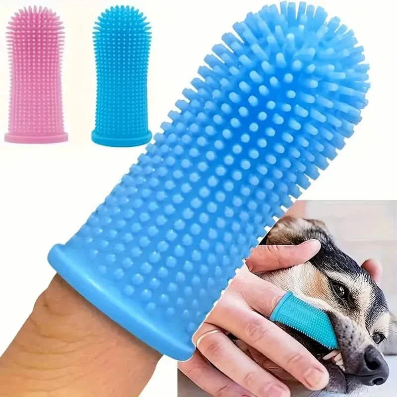 Brosse à dents en silicone super doux pour les dents de chien ou de chat