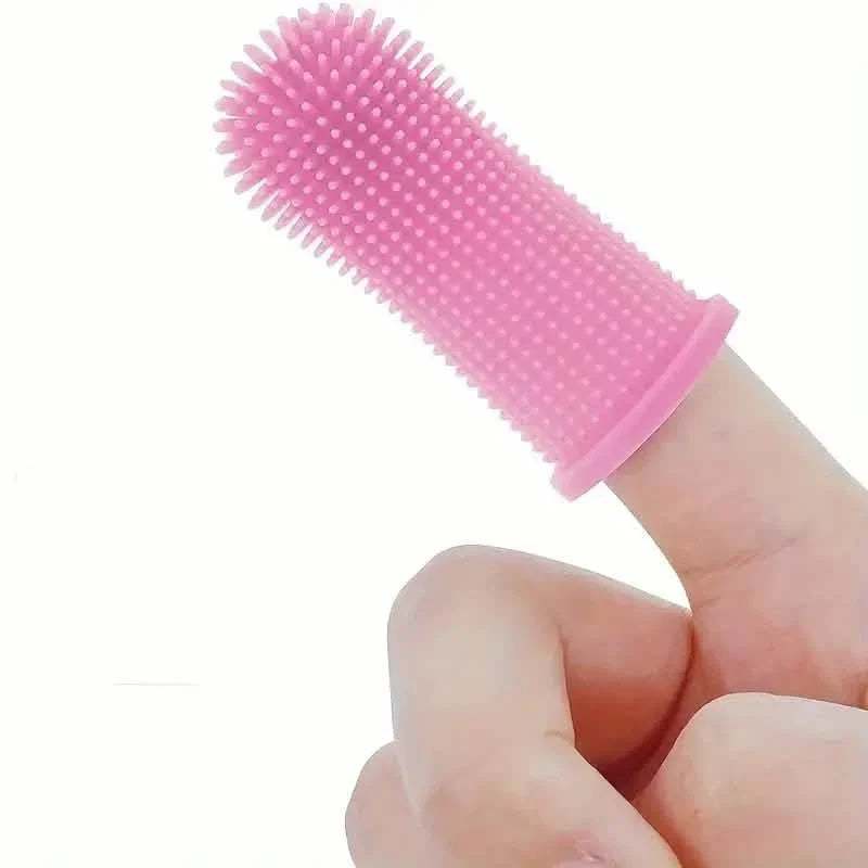 Brosse à dents en silicone super doux pour les dents de chien ou de chat