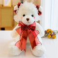 Ours en peluche mignon de qualité supérieure avec robe, poupée en peluche, animaux en peluche, jouets pour enfants, décoration de chambre, cadeaux de Noël et de Saint-Valentin