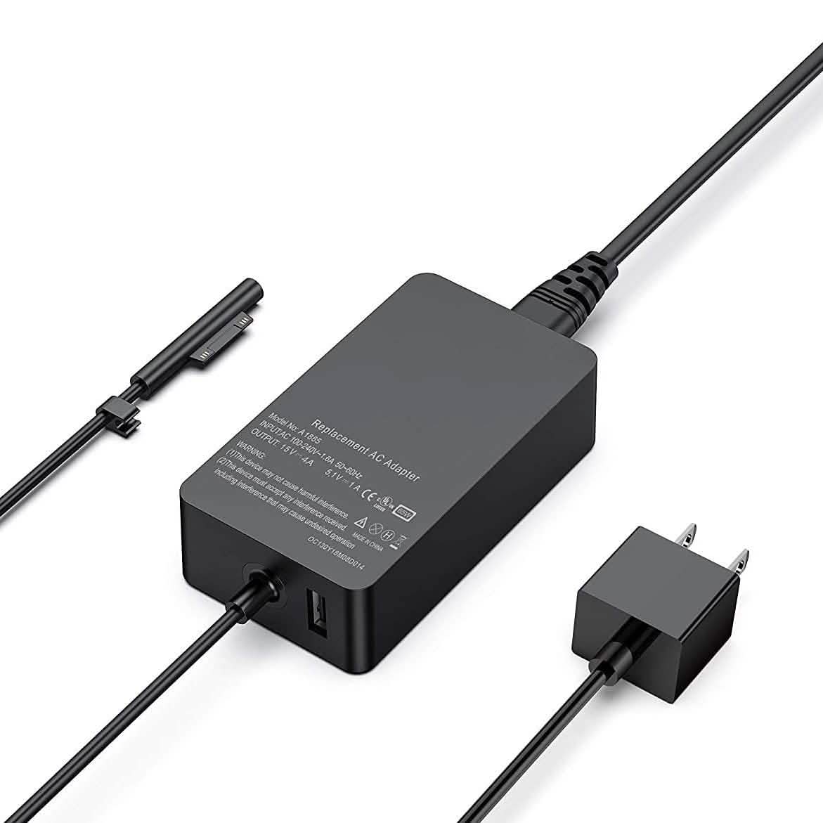 Chargeur Surface Pro 65W pour Surface Pro 3/4/5/6/7