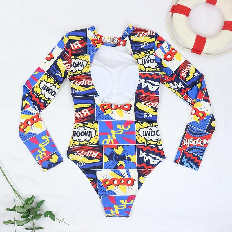 Maillot de bain de surf pour femme Bikini manches longues Maillot de bain imprimé tigre Push Up Maillot de bain d'été deux pièces Rash Guard de surf Bikini manches longues Ensemble maillot de bain
