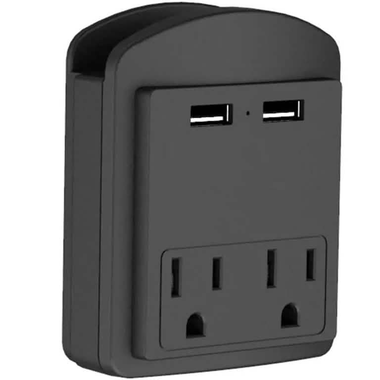 Parasurtenseur 2 prises murales et 2 ports USB