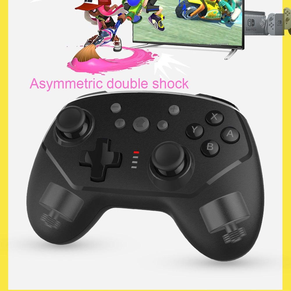 Manette de jeu Bluetooth sans fil durable avec vibration, compatible avec PC et ordinateur portable