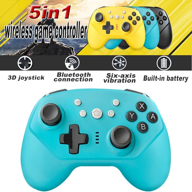 Manette de jeu Bluetooth sans fil durable avec vibration, compatible avec PC et ordinateur portable