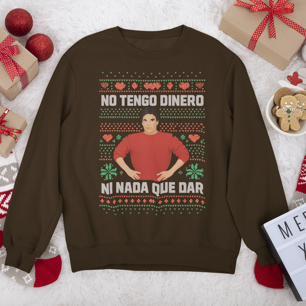 Pull de Noël moche « No Tengo Dinero Ni Nada Que Dar » Gabriel Latino | 3 couleurs