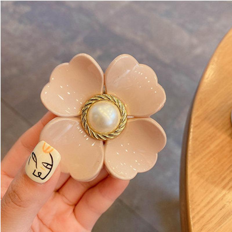 Barrettes en forme de fleur douce pour femmes et filles, pinces à cheveux chics, épingles à cheveux crabe, coiffure Bohème, pinces à mâchoire pour cheveux moyens et épais, femmes