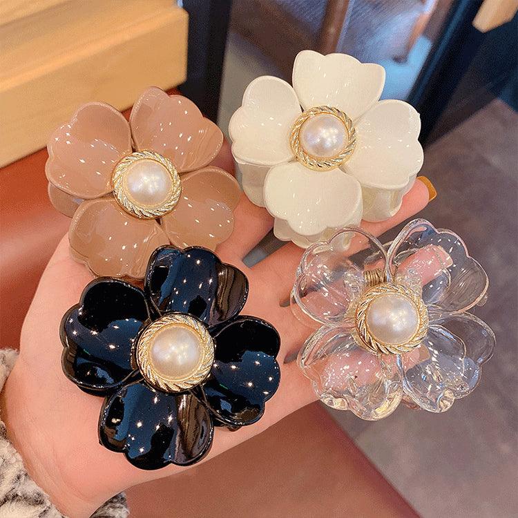 Barrettes en forme de fleur douce pour femmes et filles, pinces à cheveux chics, épingles à cheveux crabe, coiffure Bohème, pinces à mâchoire pour cheveux moyens et épais, femmes