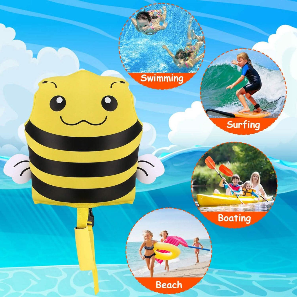 Gilet de flottaison pour enfants avec sangle d'entrejambe réglable