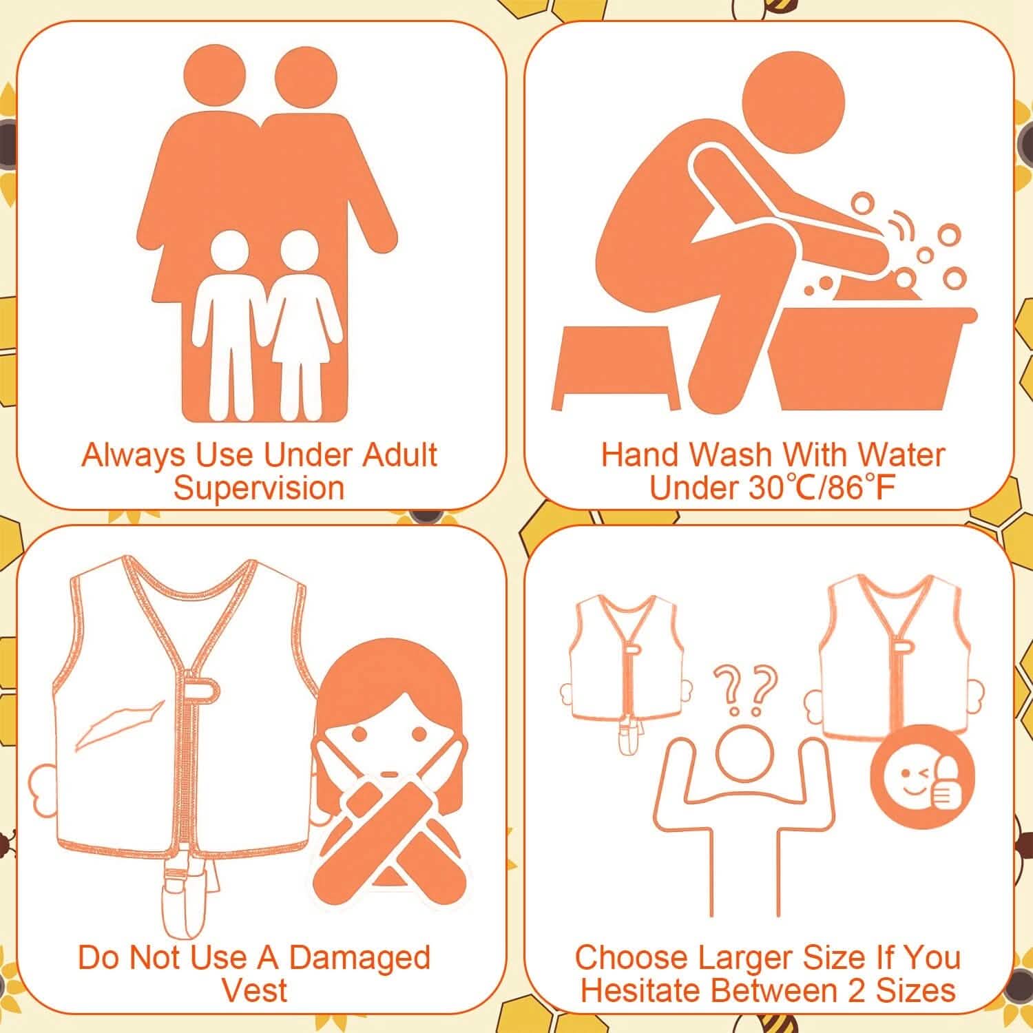 Gilet de flottaison pour enfants avec sangle d'entrejambe réglable