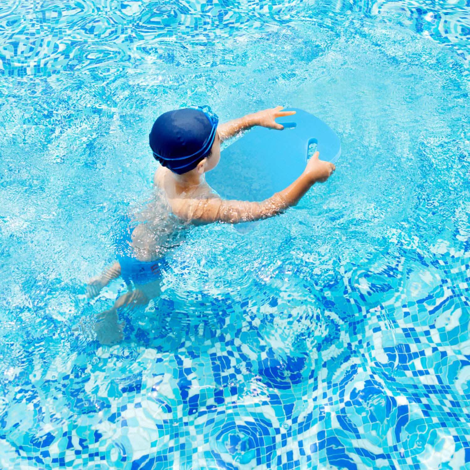 Planche de natation en U, planche d'entraînement aquatique avec poignée à trou intégré