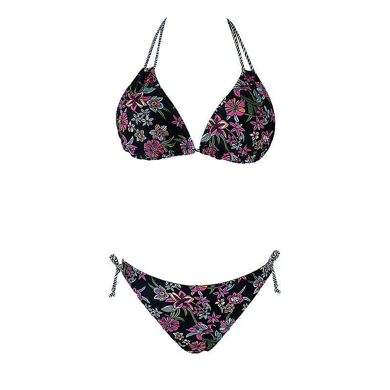 Maillot de Bain Femme Push Up Imprimé Floral Maillots de Bain Deux Pièces Beachwear