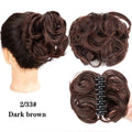 Chignons synthétiques courts et bouclés pour femme, pinces à cheveux, perruques noires et marron pour femmes noires, perruques de cosplay pour femme