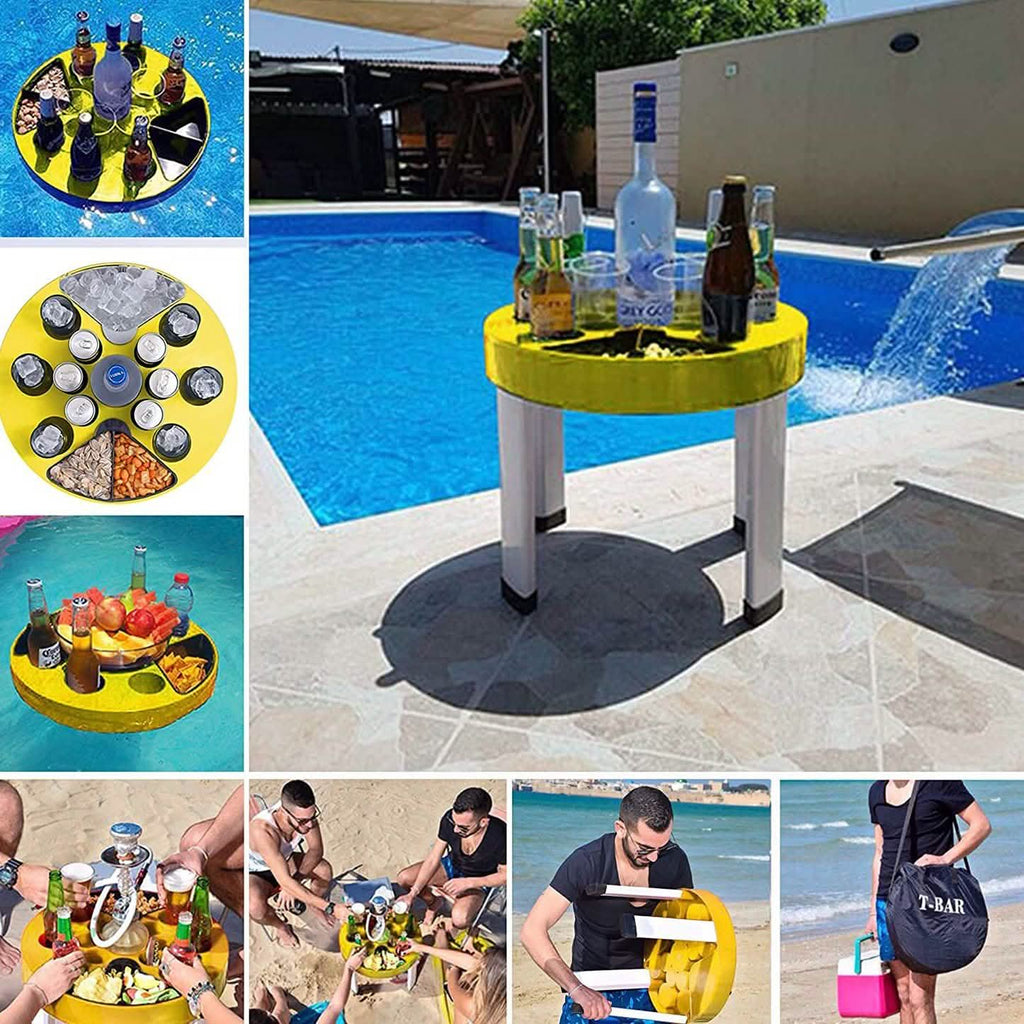 Mini-bar portable en T
