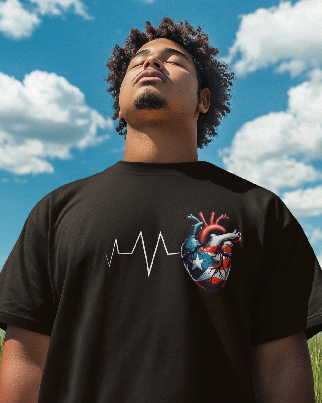T-shirt Porto Rico Toujours Dans Mon Cœur | PR Boricua Battement de Cœur | T-shirts Drôles Viraux Fierté Latino