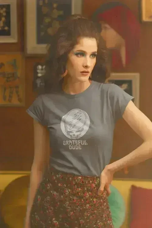 T-shirt en coton biologique pour femme Grateful Dude