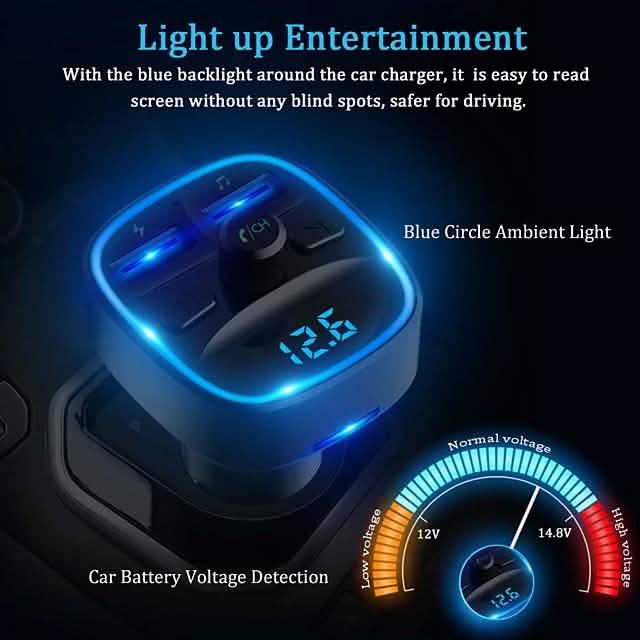 Transmetteur FM Bluetooth 5.0 T25 pour voiture