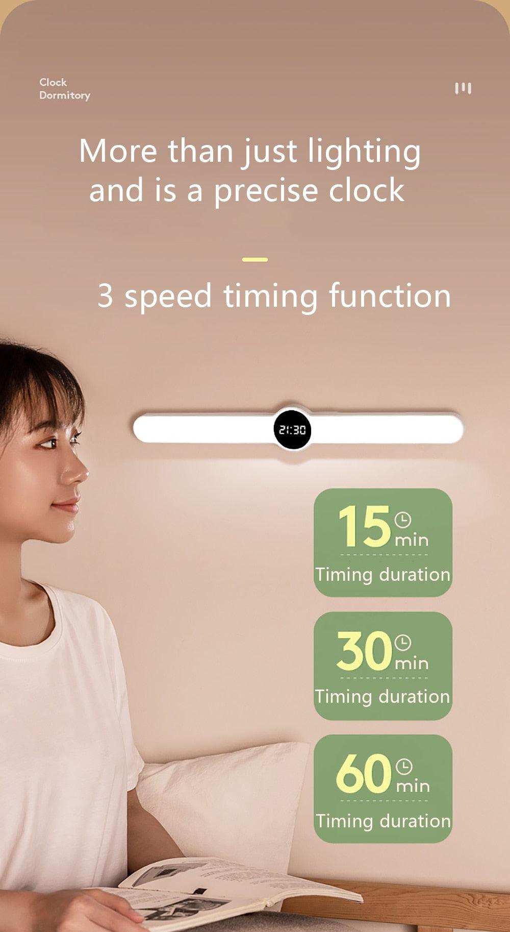 Lampe de table Lampe de bureau USB Lampe de chevet LED magnétique Lampe de bureau pour étude ou bureau Rechargeable Lampe de chambre de chevet pour enfants Lampe de table décorative Jolies lampes d'étude pour la décoration de la chambre