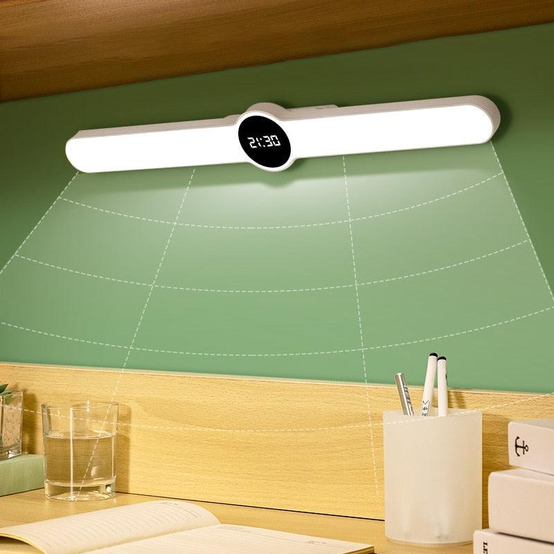 Lampe de table Lampe de bureau USB Lampe de chevet LED magnétique Lampe de bureau pour étude ou bureau Rechargeable Lampe de chambre de chevet pour enfants Lampe de table décorative Jolies lampes d'étude pour la décoration de la chambre