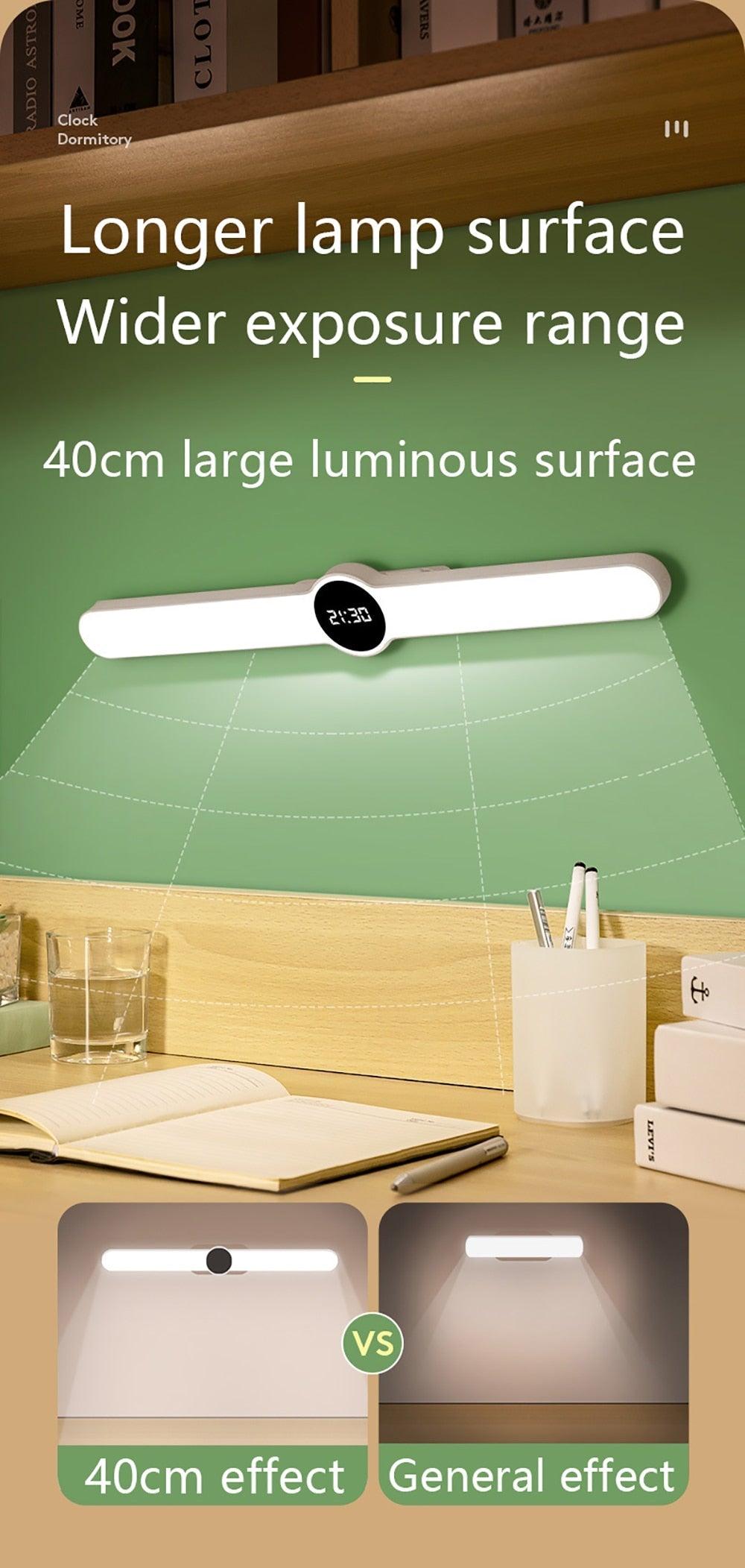 Lampe de table Lampe de bureau USB Lampe de chevet LED magnétique Lampe de bureau pour étude ou bureau Rechargeable Lampe de chambre de chevet pour enfants Lampe de table décorative Jolies lampes d'étude pour la décoration de la chambre